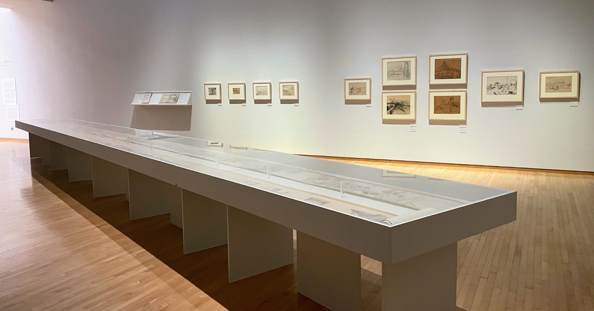 藤牧義夫、都会風景、希少豪華画集画、新品高級額・額装付、大判 作品