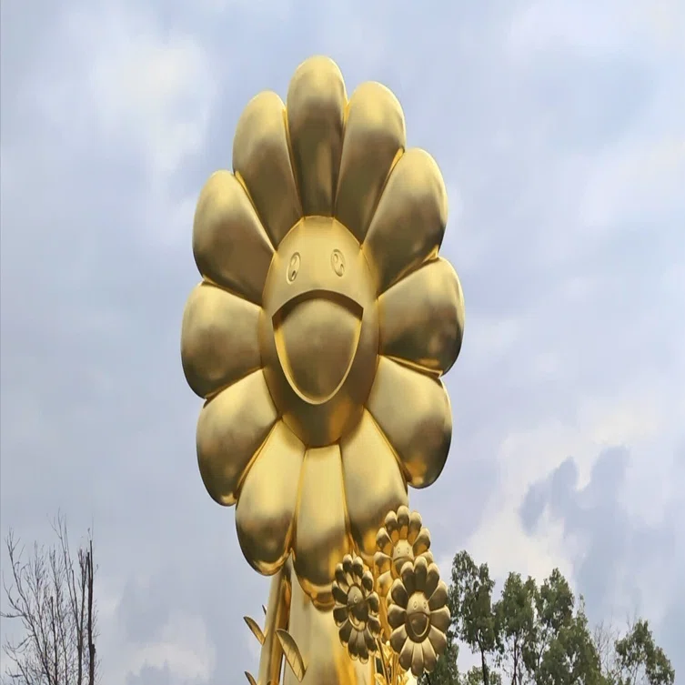 村上隆　もののけ京都　手ぬぐい 金色の空の夏のお花畑 村上隆 もののけ京都 手ぬぐい お花 金色の空の夏のお花畑 - メルカリ