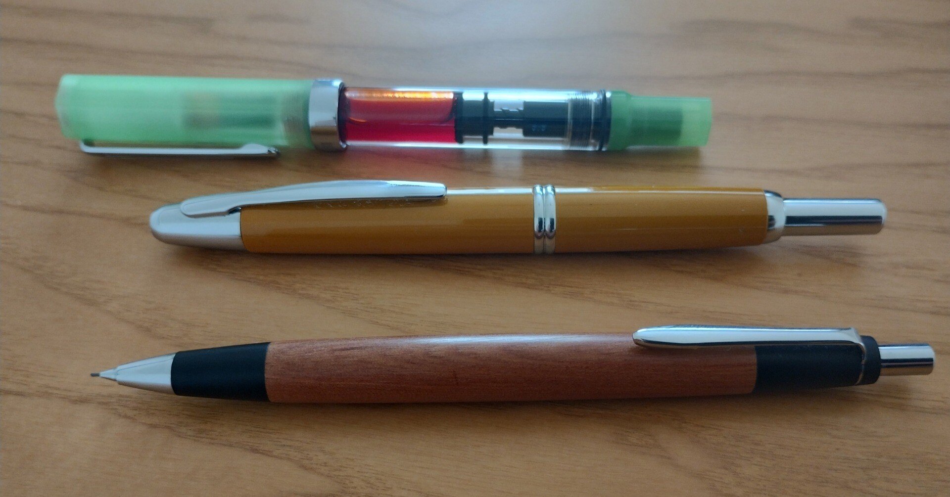 雑記（パイロット・キャップレス TWSBI ECO 野原工芸シャープペンシル