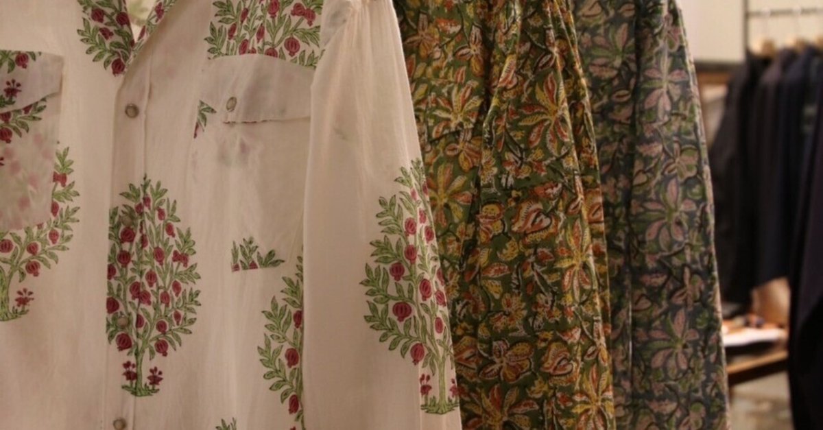 NICENESSオリジナルの花柄ウエスタンシャツ。【2024 S/S NICENESSオリジナルの花柄ウエスタンシャツ。【2024 S/S