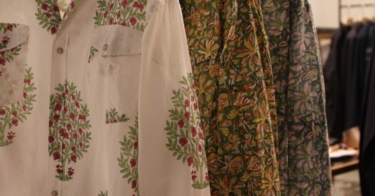 NICENESSオリジナルの花柄ウエスタンシャツ。【2024 S/S】【NICENESS