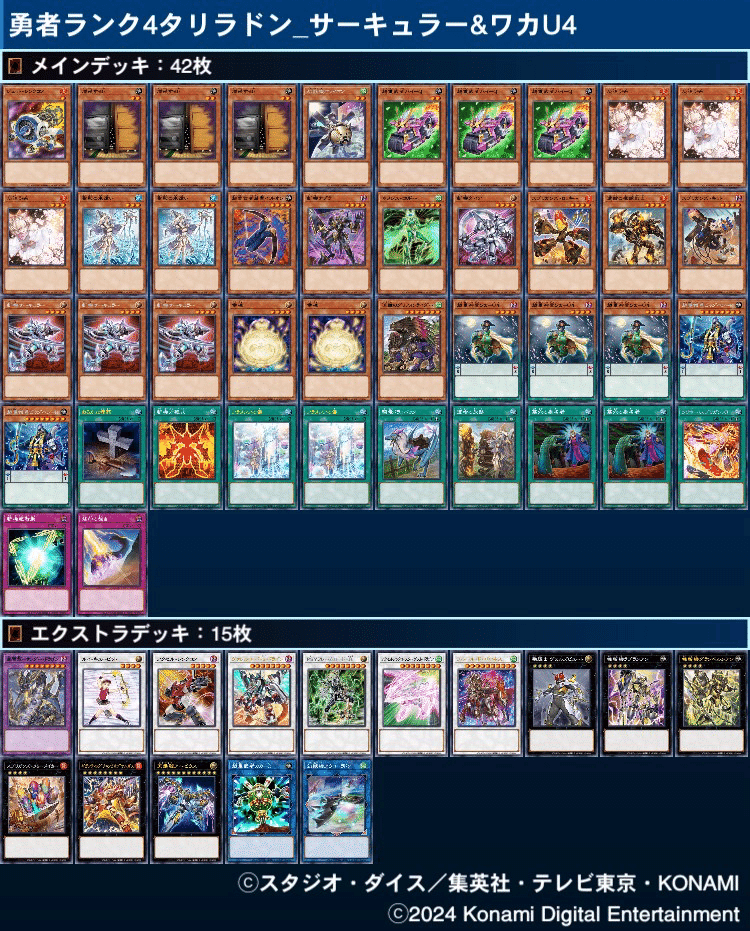 遊戯王】勇者ランク4タリラドン -サーキュラーとワカU4を添えて