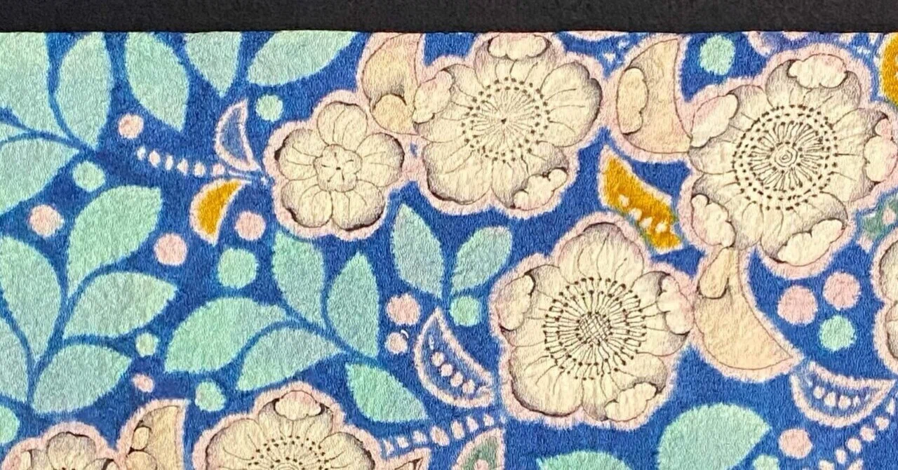瑠璃色のが辻ヶ花名古屋帯｜夢吉きもの