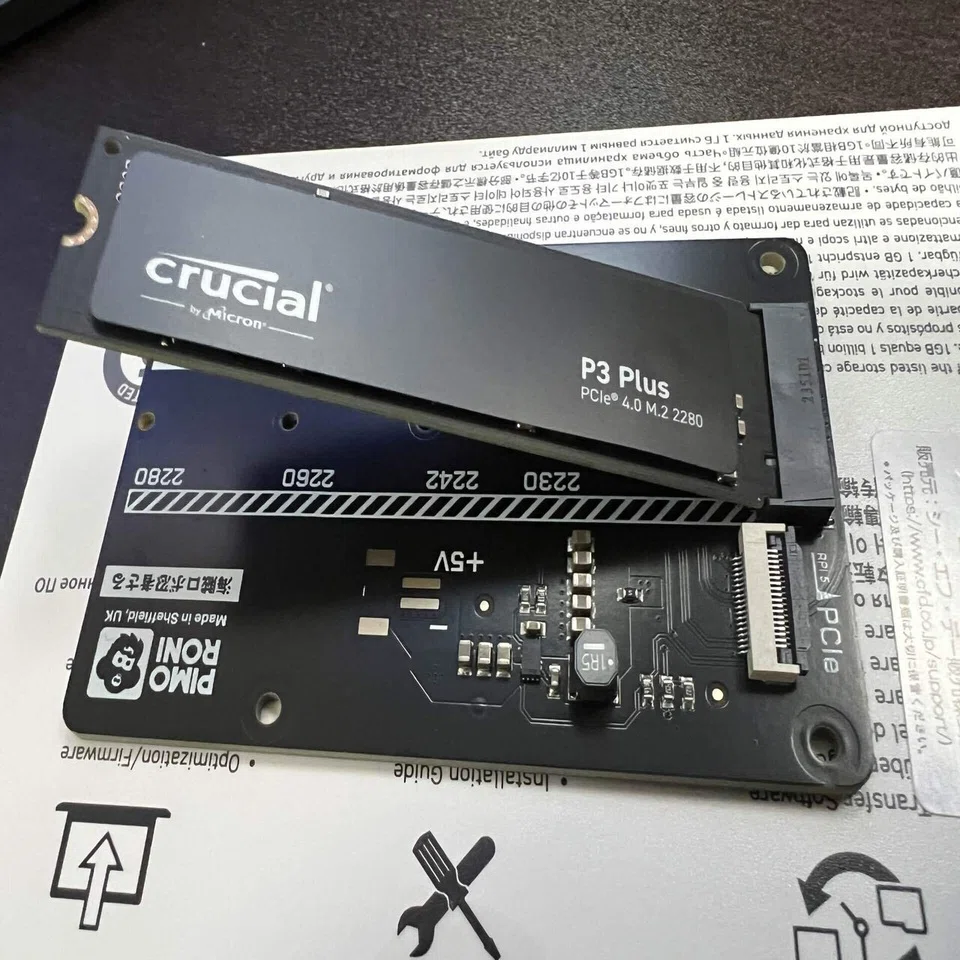 Pimoroni NVMe Base on Raspberry Pi 5 購入！(*