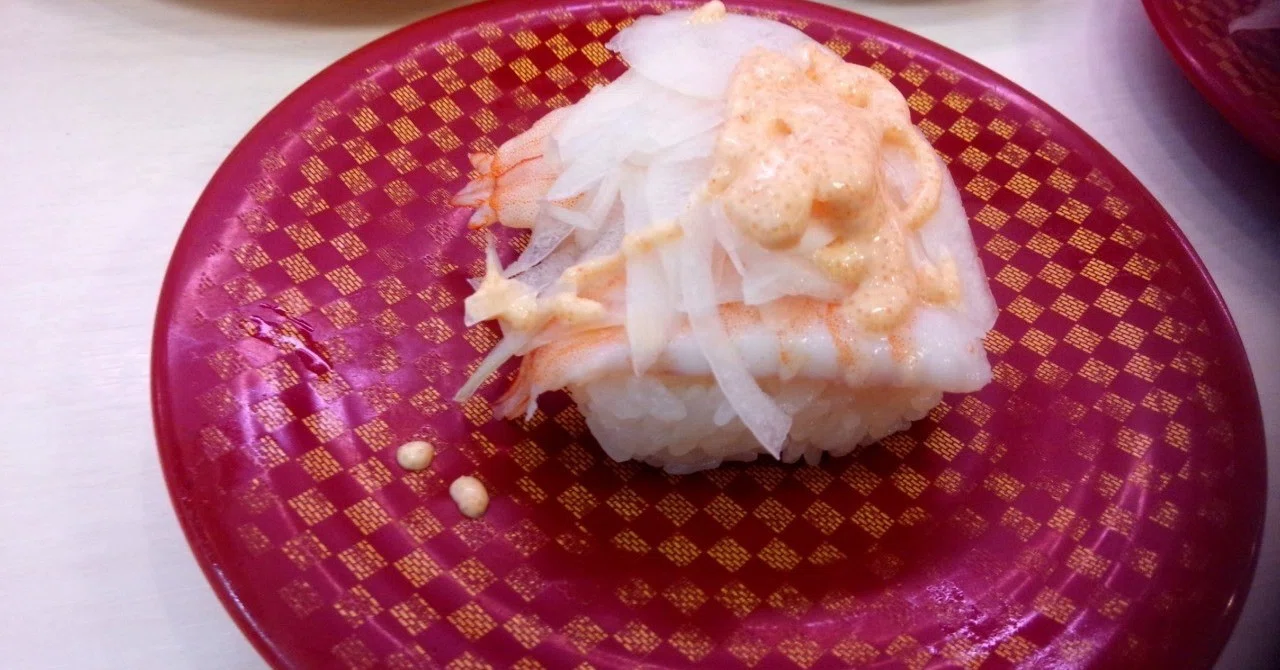 100円寿司 えびめんたいマヨ 魚べい 山崎大和 メンタルブロック解除人 Note
