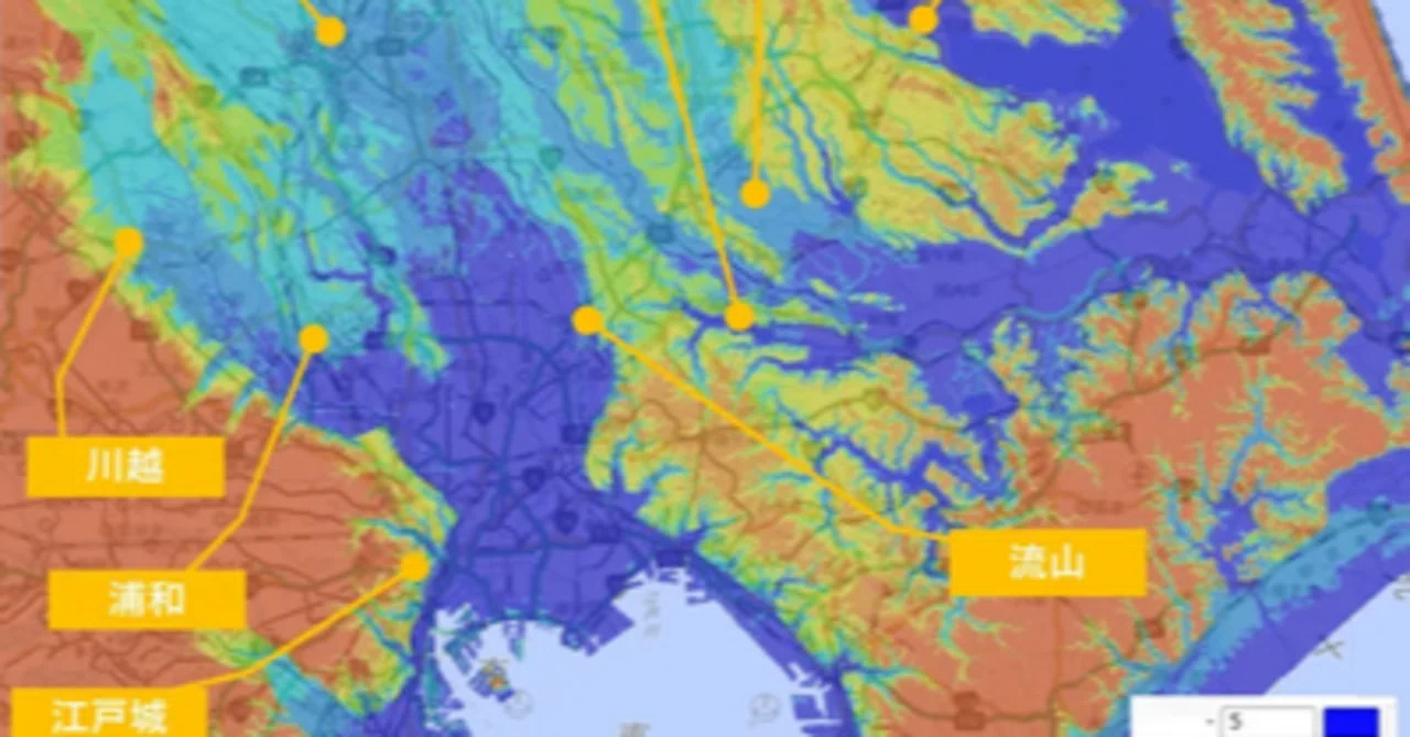 縄文 海 進 地図