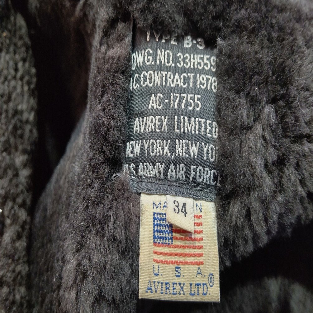 AVIREXのB-3✈フライトジャケットを✨レスキューした！MADE IN USA