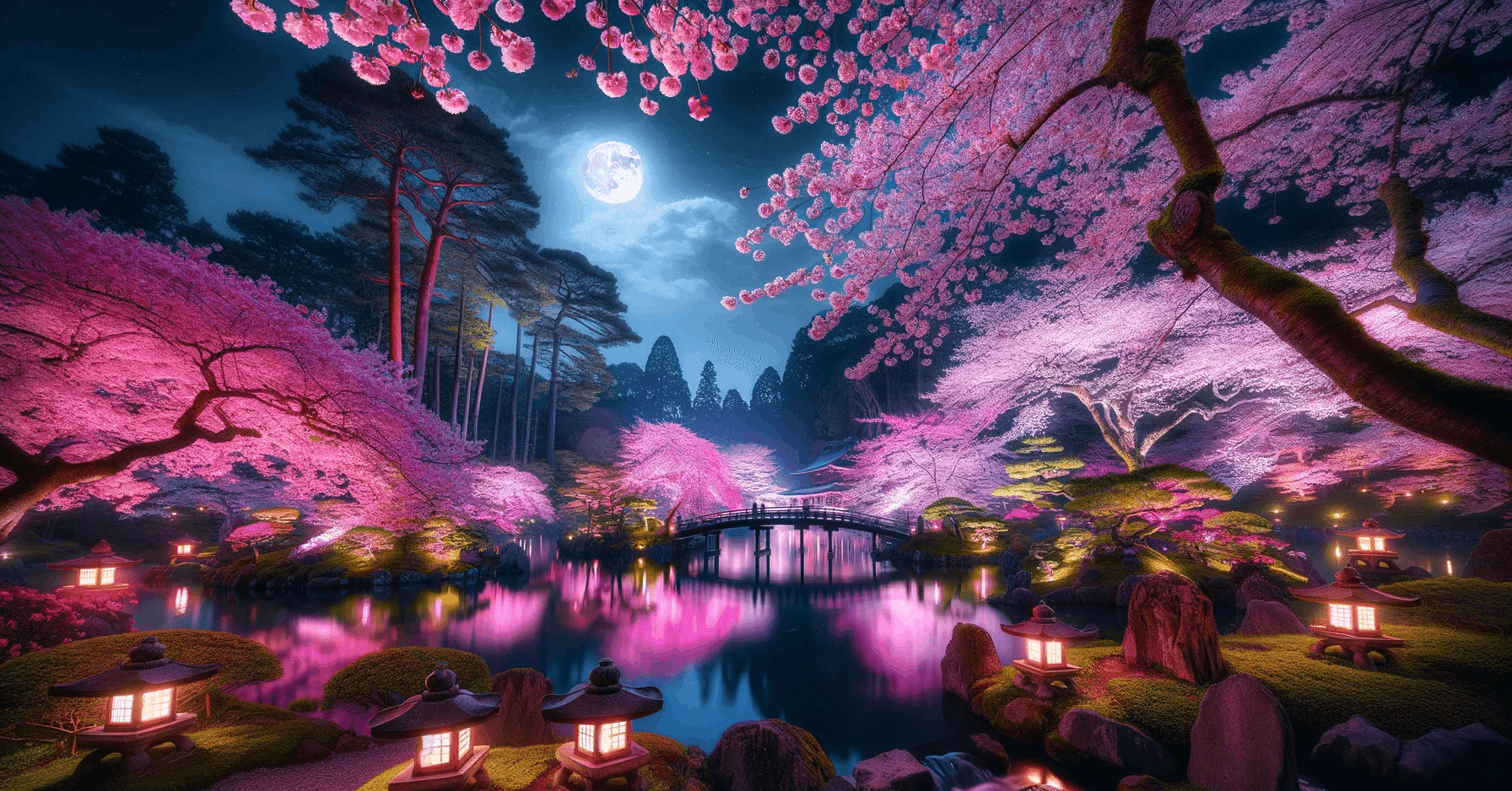 夜桜見 夢か・現か・水面に映る桜源郷／千鳥ヶ淵の夜桜【オトナの夜遊び