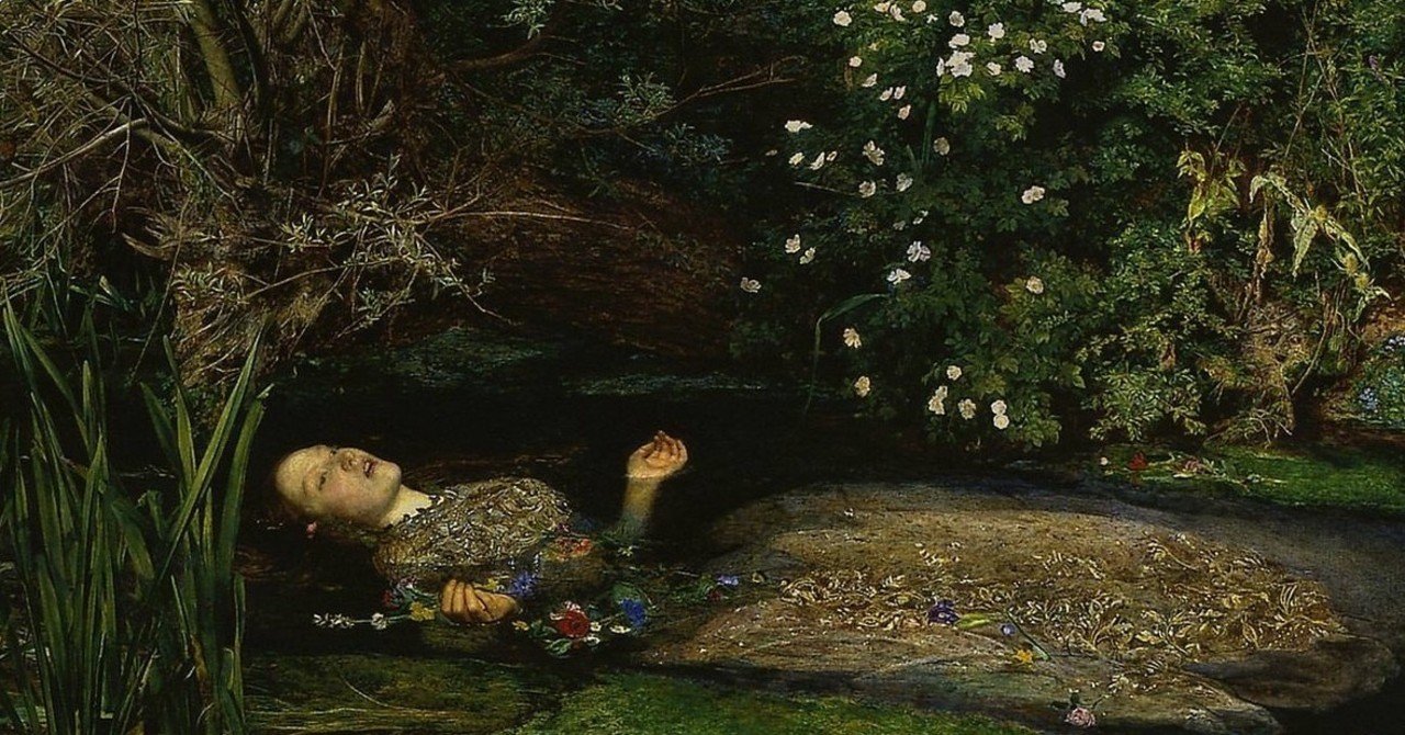 J.E.ミレイ作　オフェーリア　A.C.P絵画 テート・ギャラリー　複製画 J.E.ミレイ作 オフェーリア A.C.P絵画 テート・ギャラリー 複製画 J.E.