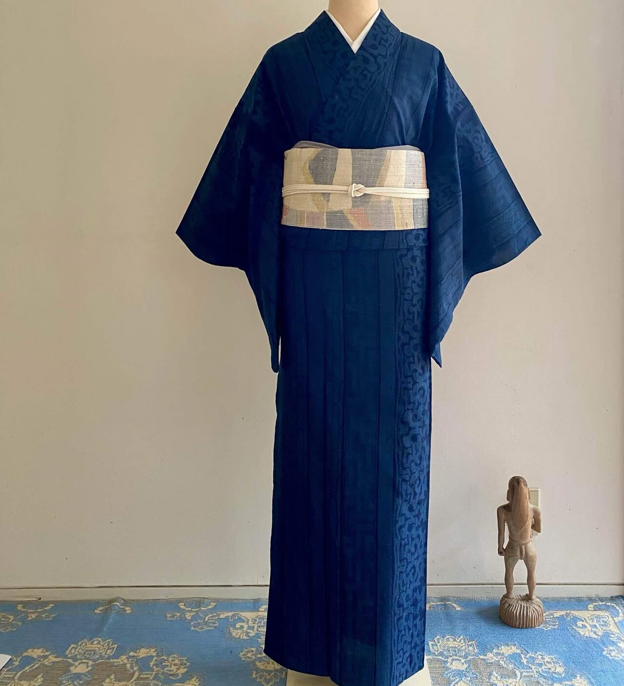 永江　薩摩　着物　藍　室町加納 永江 薩摩 着物 藍 室町加納の通販 by ms｜ラクマ