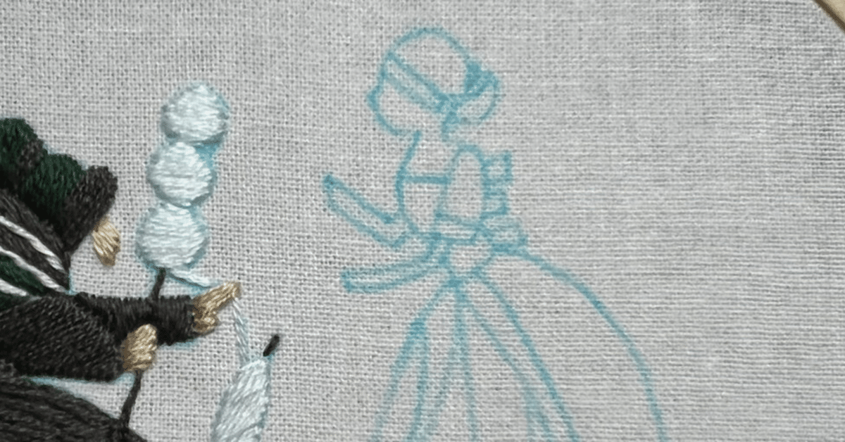 本日限定お値下げ中）不詳/作者不明/童子図/刺繍/布袋屋掛軸HH-533 本の図案で刺繍】童話の図案②王女さま｜sakukit