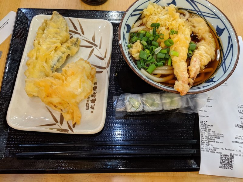 モスクワの丸亀製麺 おもり Note モスクワの丸亀製麺 おもり Note