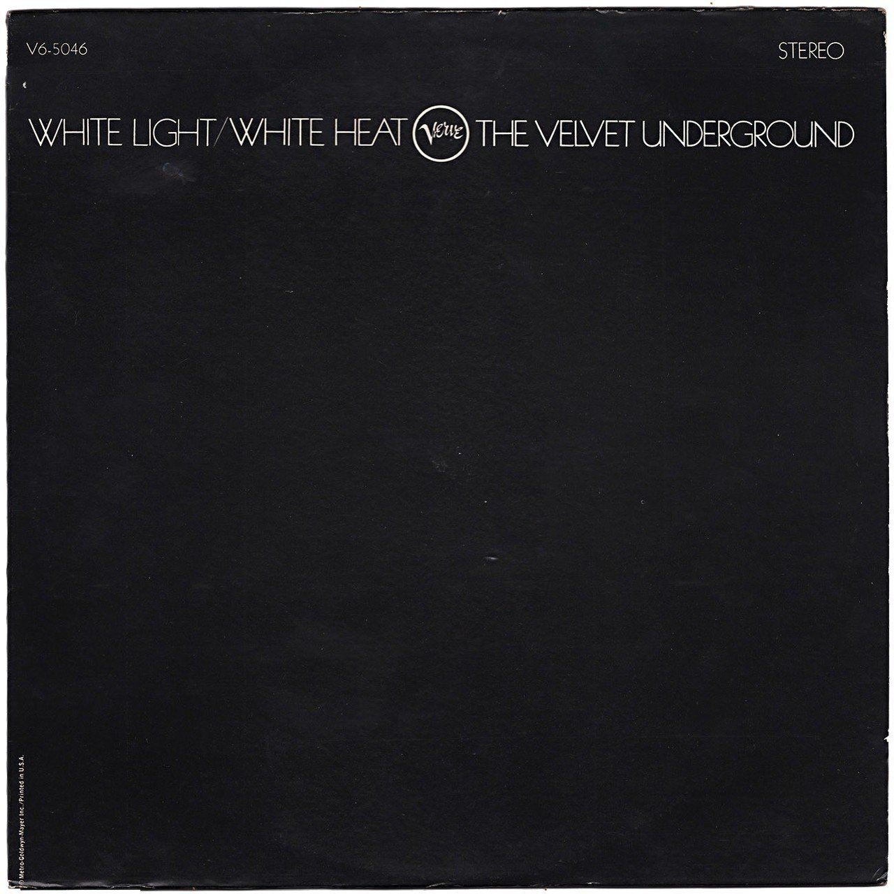 White Light/White Heat - Early 70's Hollywood Reissue #1｜zrcnm