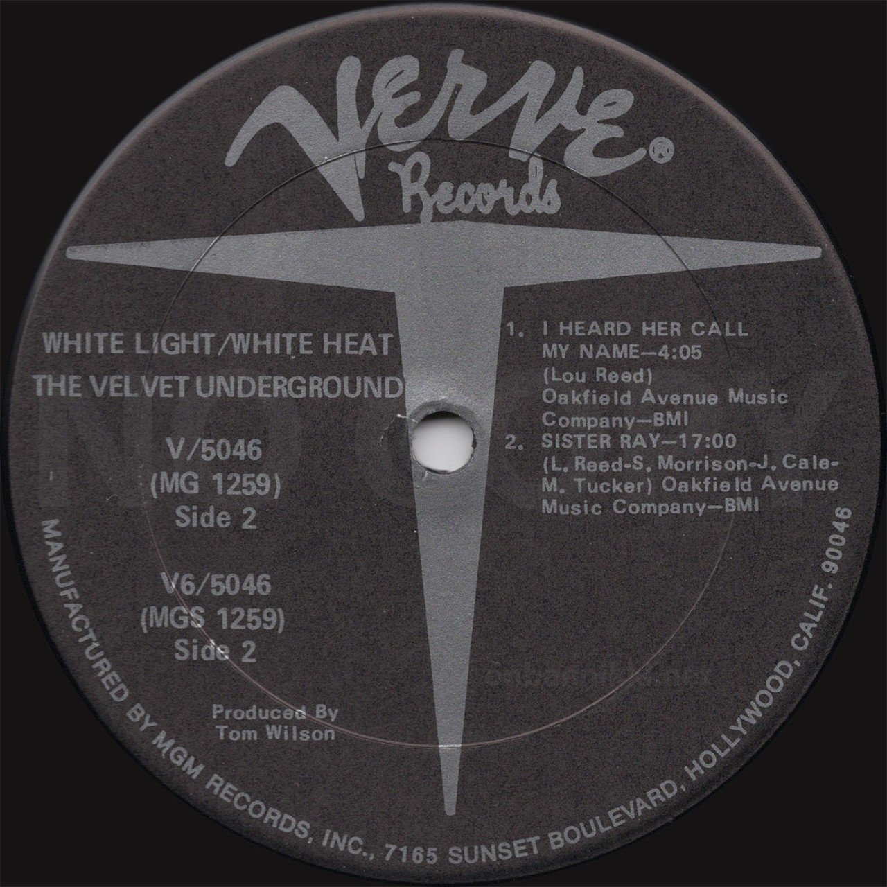 White Light/White Heat - Early 70's Hollywood Reissue #1｜zrcnm
