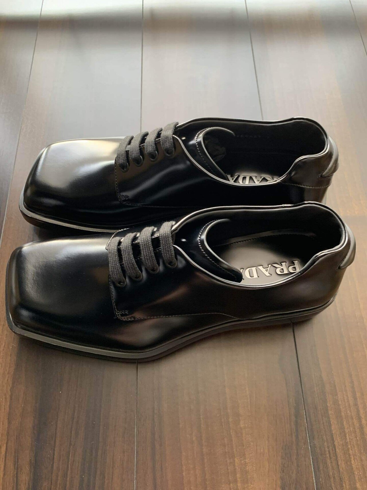 PRADA ダービーシューズ レザースニーカー 楽天市場】PRADA(プラダ) サイズ:7.5 Air Sole Derby Shoes