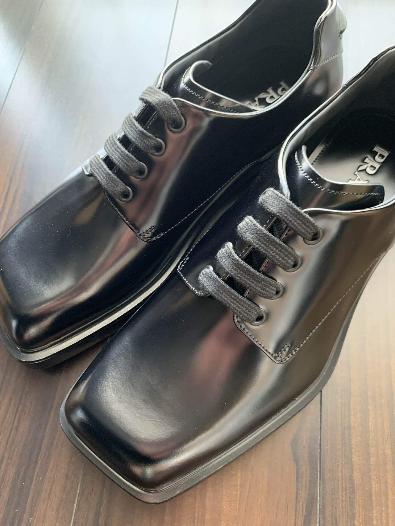 76.PRADA SUMMER24① ブラッシュドレザー ダービーシューズ 76.PRADA SUMMER24① ブラッシュドレザー ダービーシューズ