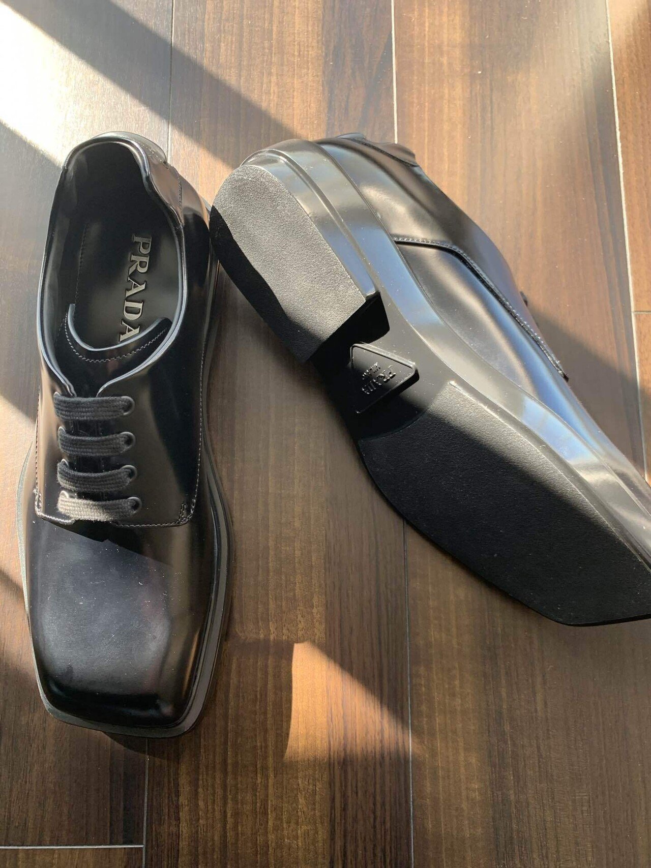 76.PRADA SUMMER24① ブラッシュドレザー ダービーシューズ 76.PRADA SUMMER24① ブラッシュドレザー ダービーシューズ
