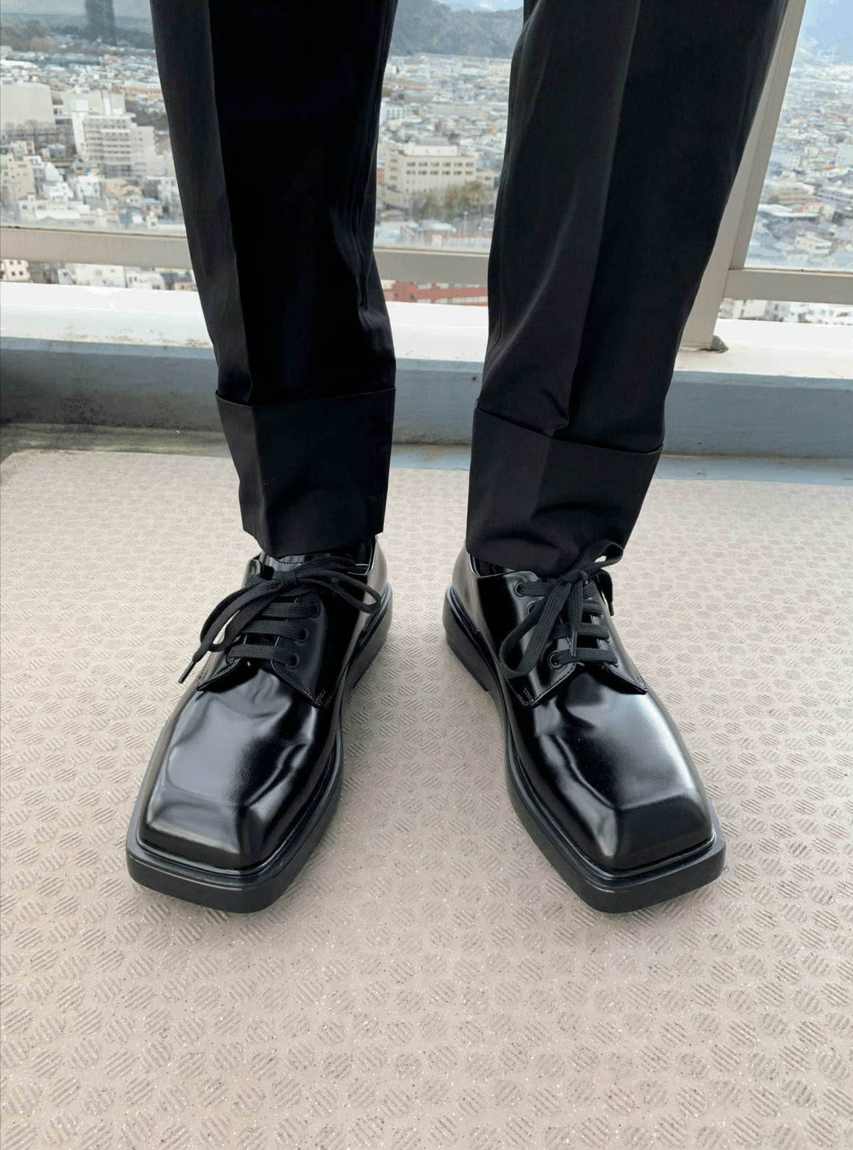 76.PRADA SUMMER24① ブラッシュドレザー ダービーシューズ 76.PRADA SUMMER24① ブラッシュドレザー ダービーシューズ
