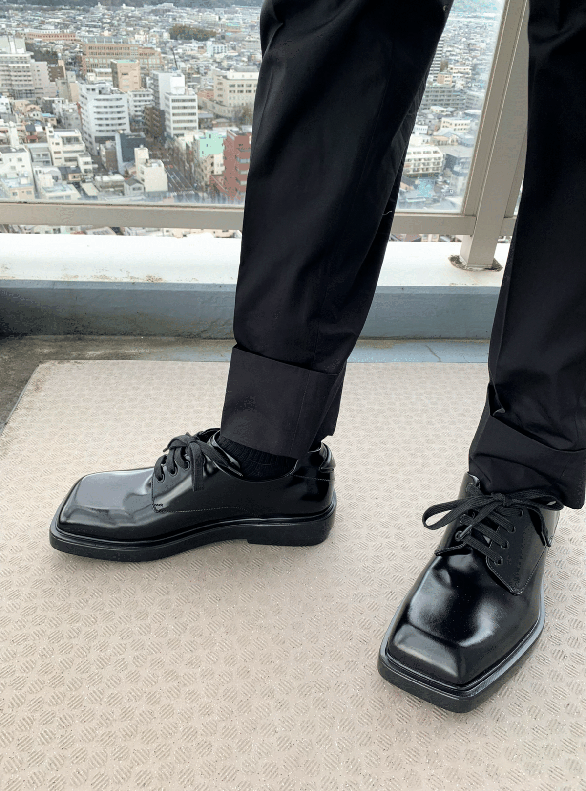 ぽ*ち様 PRADA スタッズ ブラッシュドレザー ダービーシューズ アーカイブ ぽ*ち様 PRADA スタッズ ブラッシュドレザー ダービーシューズ