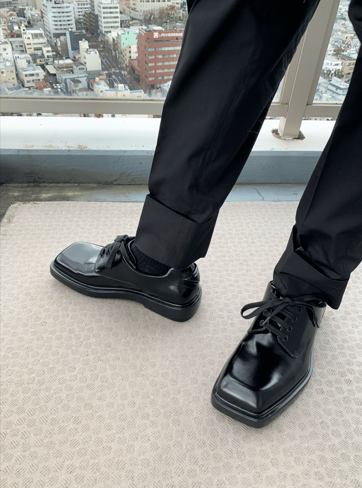 76.PRADA SUMMER24① ブラッシュドレザー ダービーシューズ 76.PRADA SUMMER24① ブラッシュドレザー ダービーシューズ