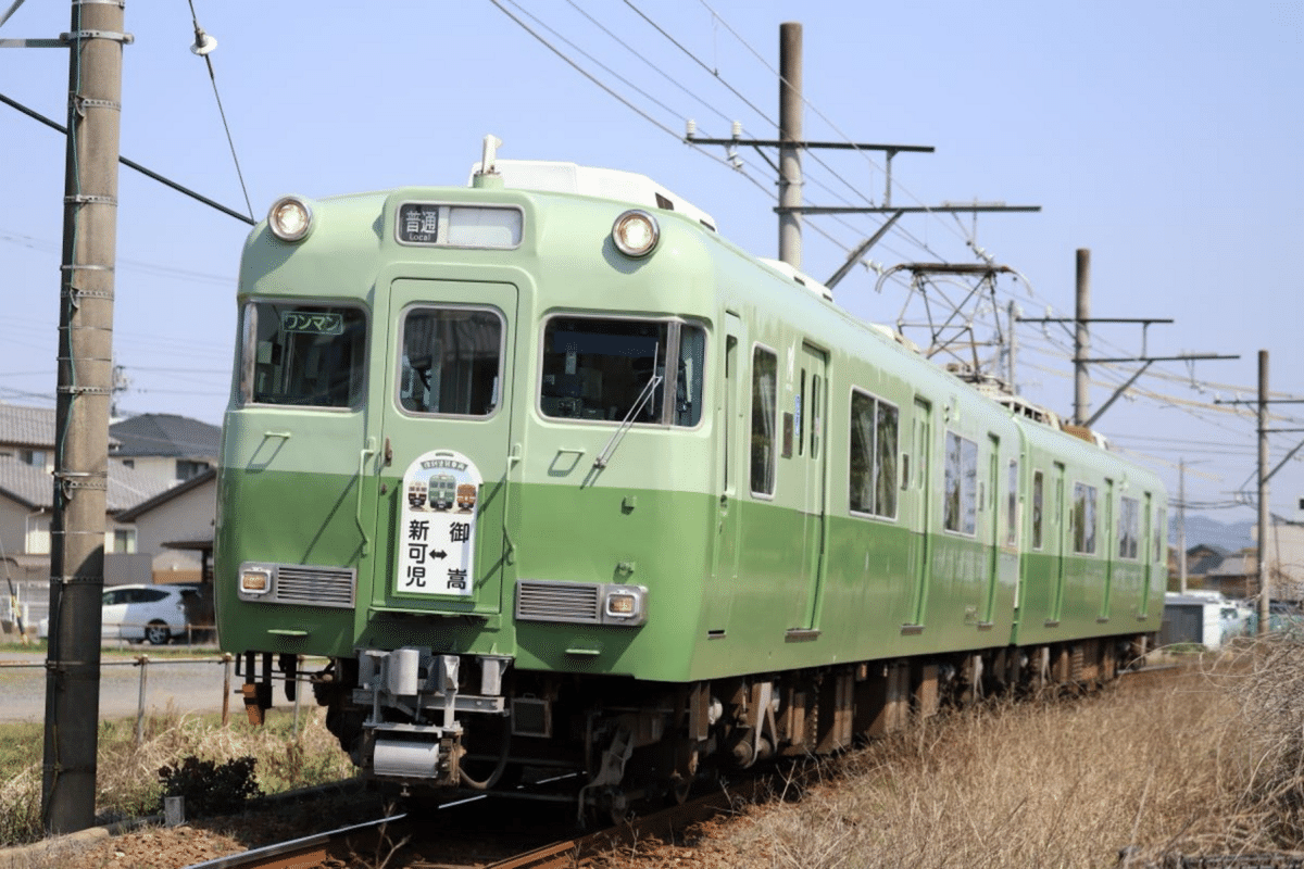 14.名鉄3400系 いもむし電車復旧塗装記念乗車券 名古屋鉄道3400系いもむし復刻塗装|昭和の鉄道愛好家