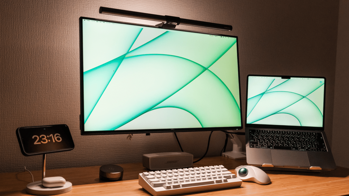 デスクトップ PC ゲーミング　液晶2枚 モニターライト Amazon.co.jp : ABCidy モニター下ライトバー RGBIC 2個 スクリーン