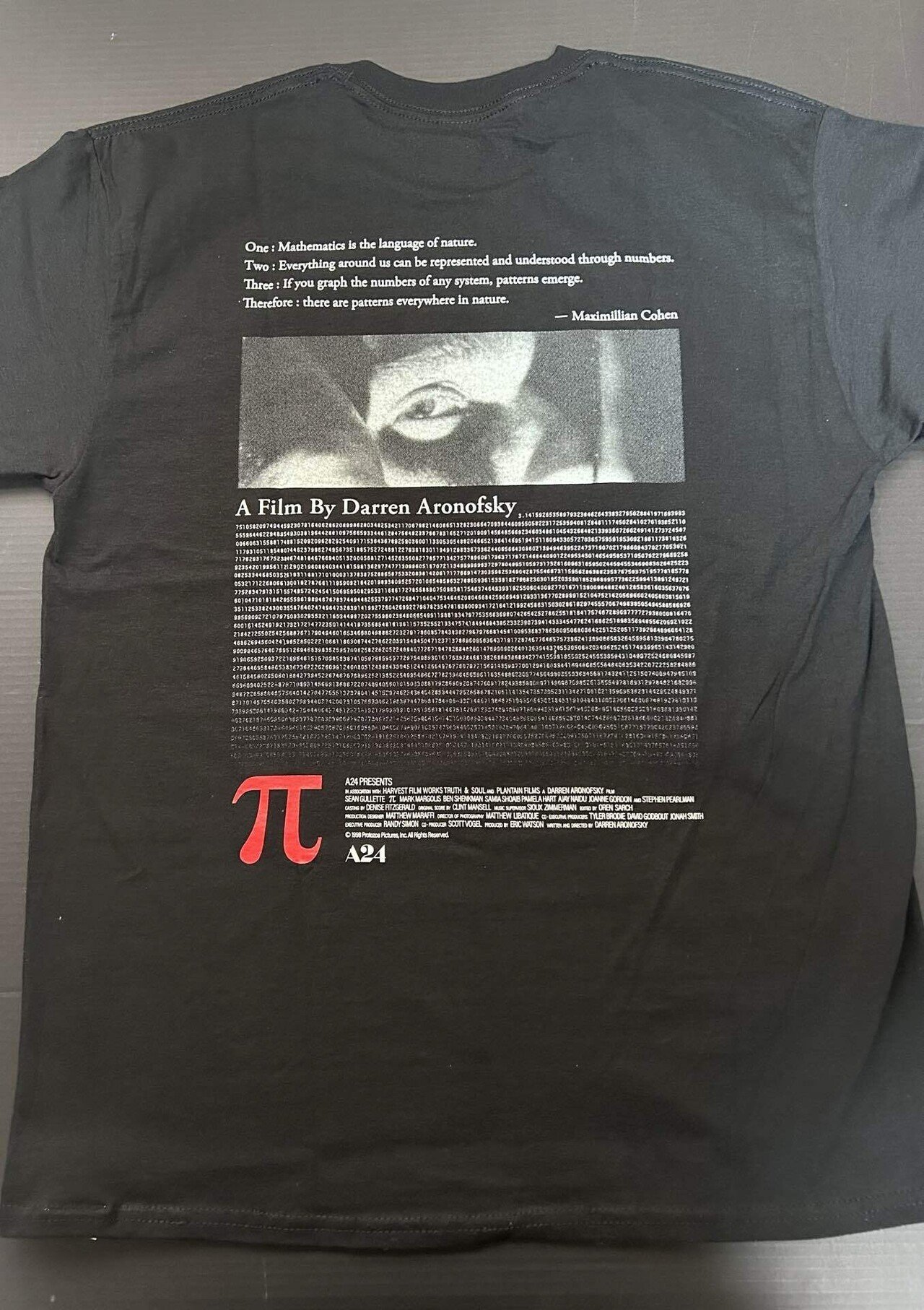 π パイ pi 円周率 数字Tシャツ 数学 黒白 映画　ネット　コンピューター π パイ pi 円周率 数字Tシャツ 数学 黒白 映画ネットコンピューター