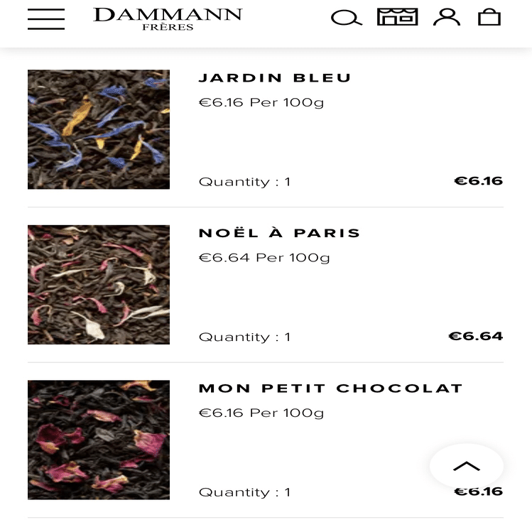 宵月ページ フランス ダマンフレール 詩人のお茶 宵月ページ フランス