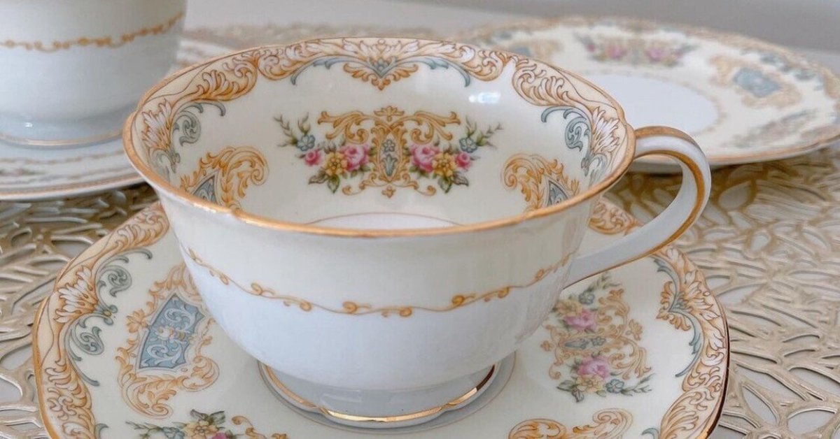 1910年頃 オールドノリタケ/ティーポット カップアンドソーサー セット