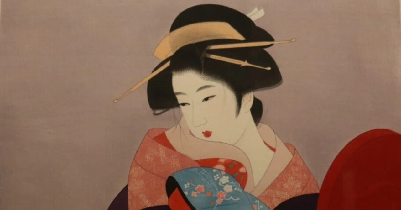 新版画-日本版画のニューウェーブ-という題の浮世絵の展示を鑑賞する