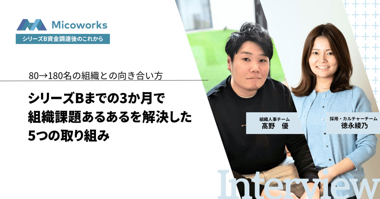 シリーズBまでの3か月で組織課題あるあるを解決した5つの取り組み