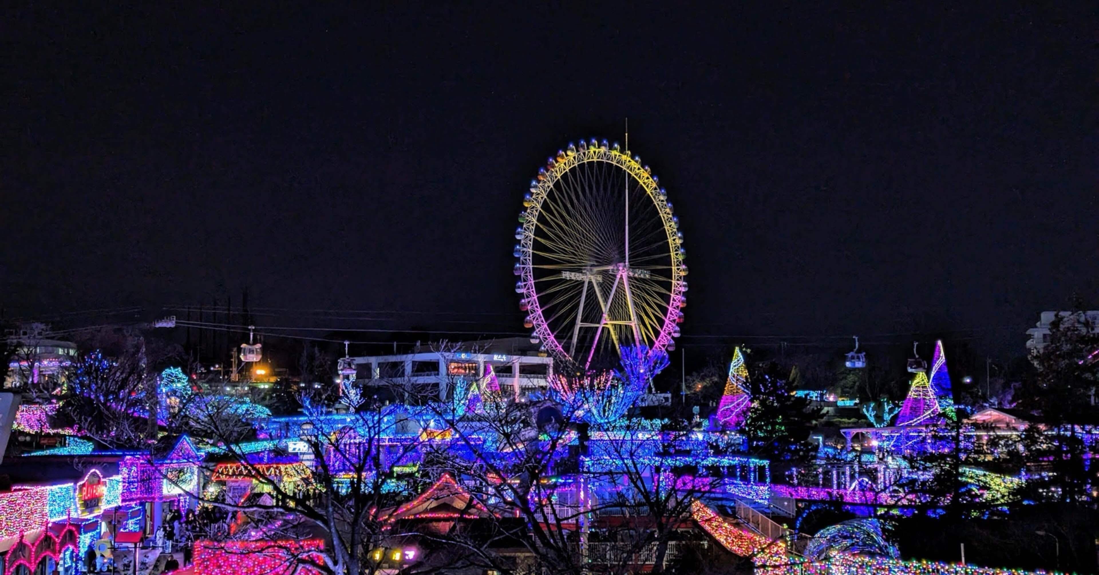 よみうりランド夜桜ジェルミネーション2024 無料開放日（夜桜なし