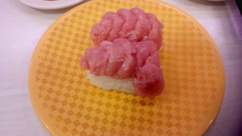 100円寿司 まぐろたたき盛り 刻みわさびなし 魚べい 山崎大和 メンタルブロック解除人 Note