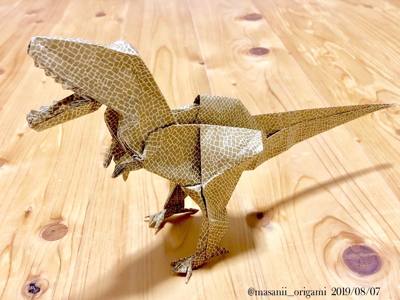 恐竜折り紙 T Rex15 ２回目のチャレンジ 後編 まさにぃ Note