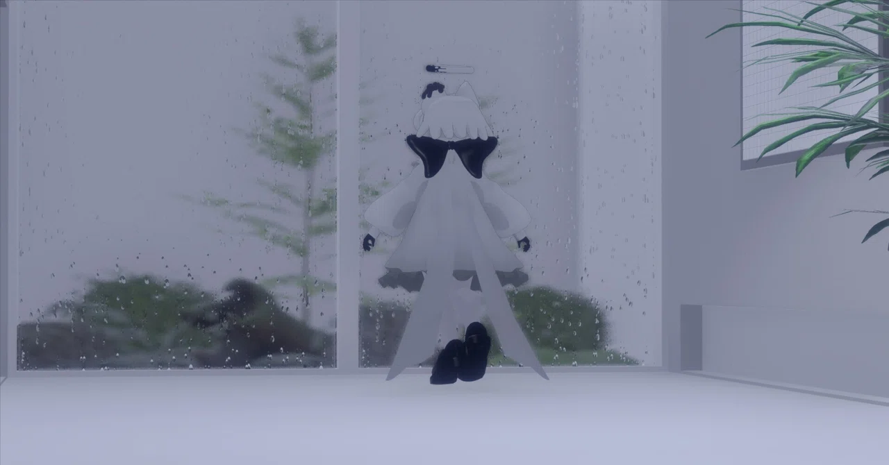 Vrchat White Robe 【VRChat_world】white rain|yoruyori