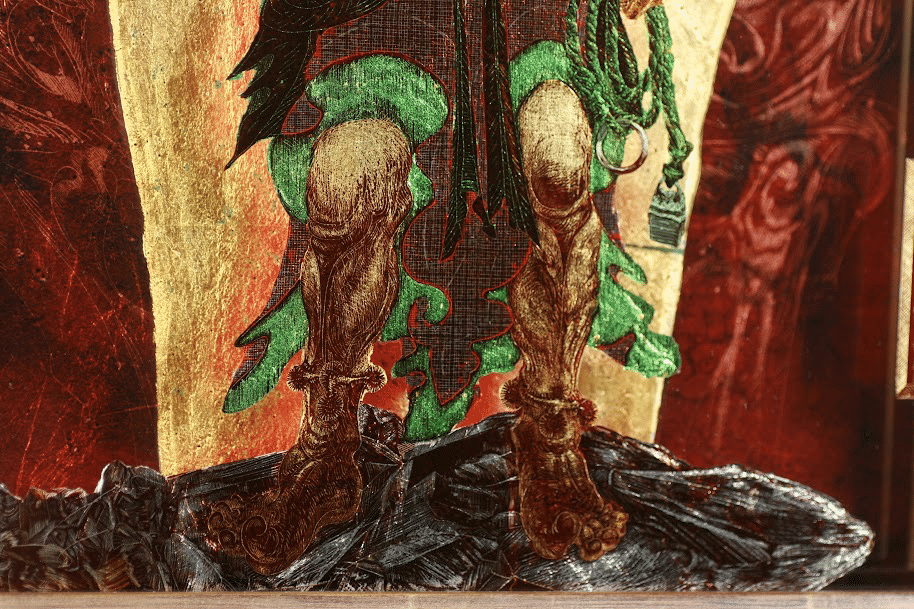 【保管品】掛軸 観嵐『漁翁』中国彩色人物画 絹本 合わせ箱付 掛け軸 廊4-1 掛軸 観嵐『漁翁』中国彩色人物画 絹本 合わせ箱付 掛け軸 廊4-1