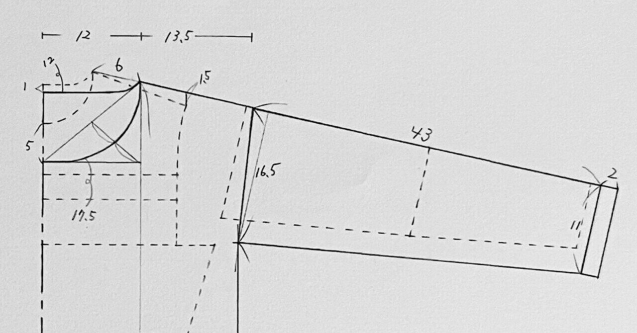 某社の既製品を紐解く②｜型紙ニット komi