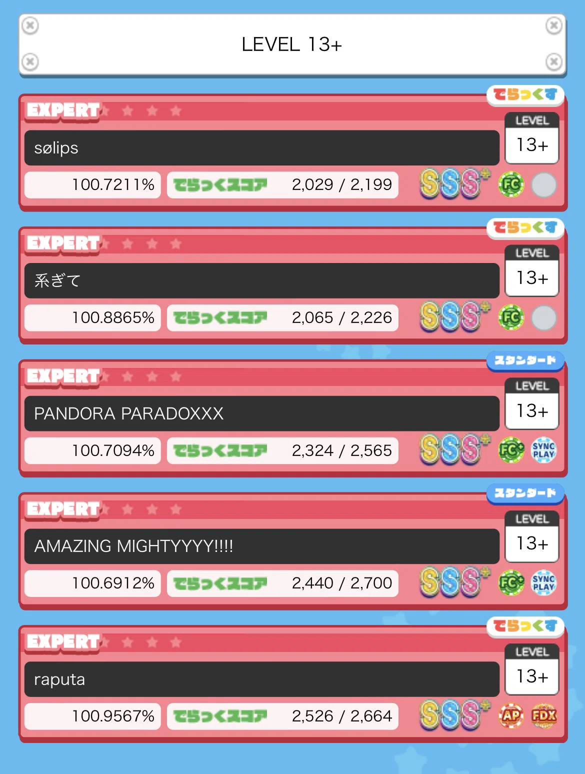 アメマイEXPERTが13＋に上がったぞ【当たり前だ!!!!!】2024/03/23｜紅