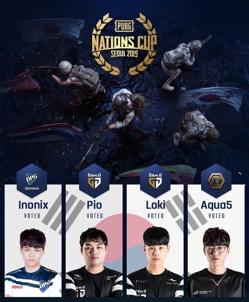 Pubg Pubg Nations Cup 韓国代表としてdtnからaqua5選手が出場 Keikame Note