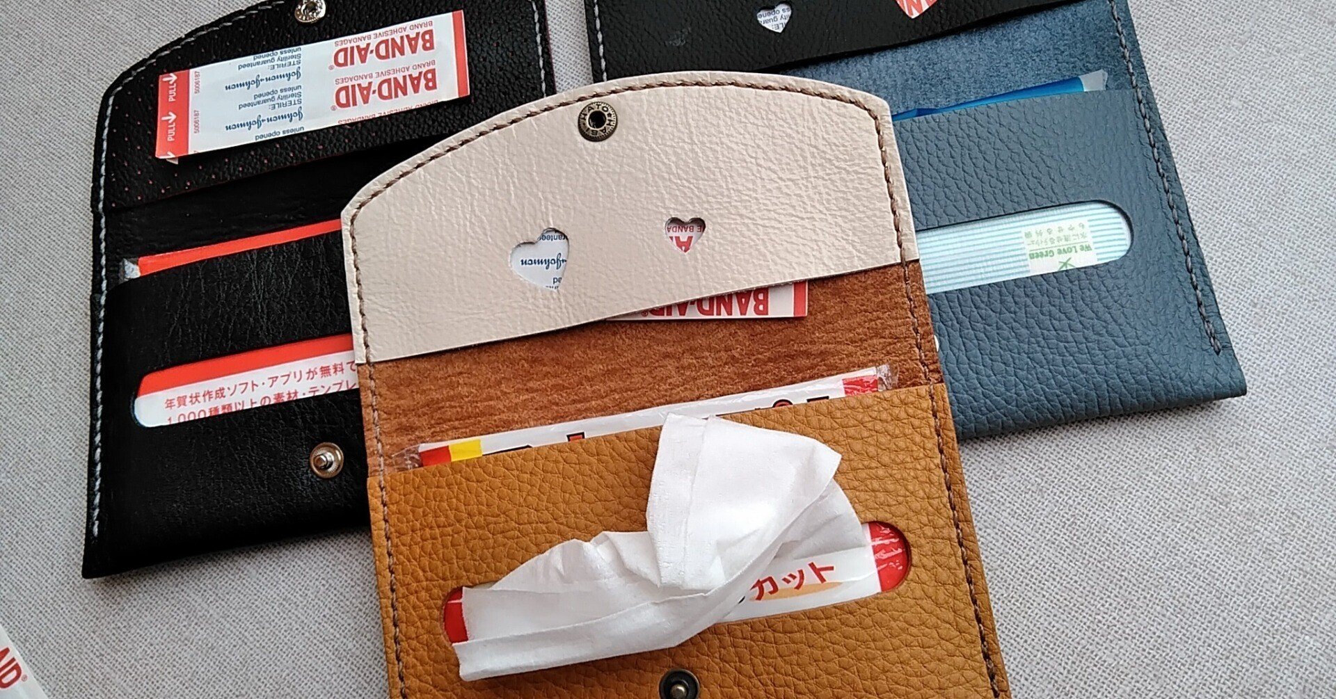 オーダーお申込ページ】ポケットティッシュケース類 絆創膏ポケット