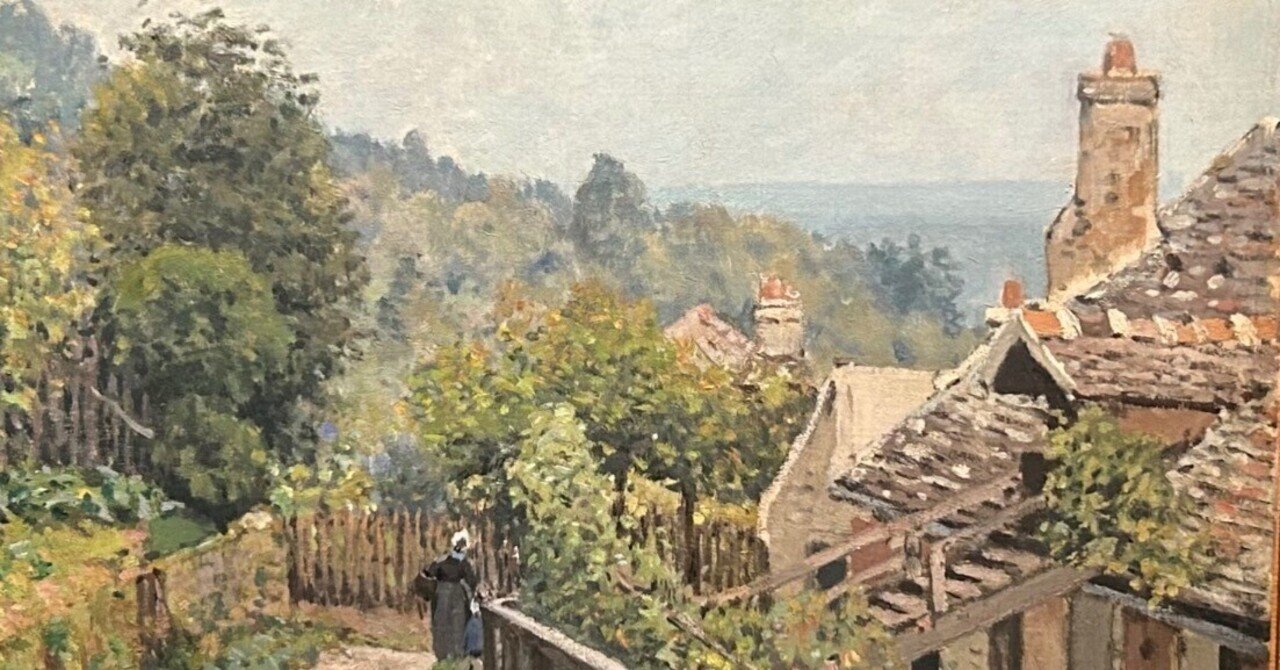 アルフレッド・シスレー/セーブルへの道、ルプシエンヌ/オルセー美術館蔵 ルーヴシエンヌの道」 アルフレッド・シスレー | 世界の美術館