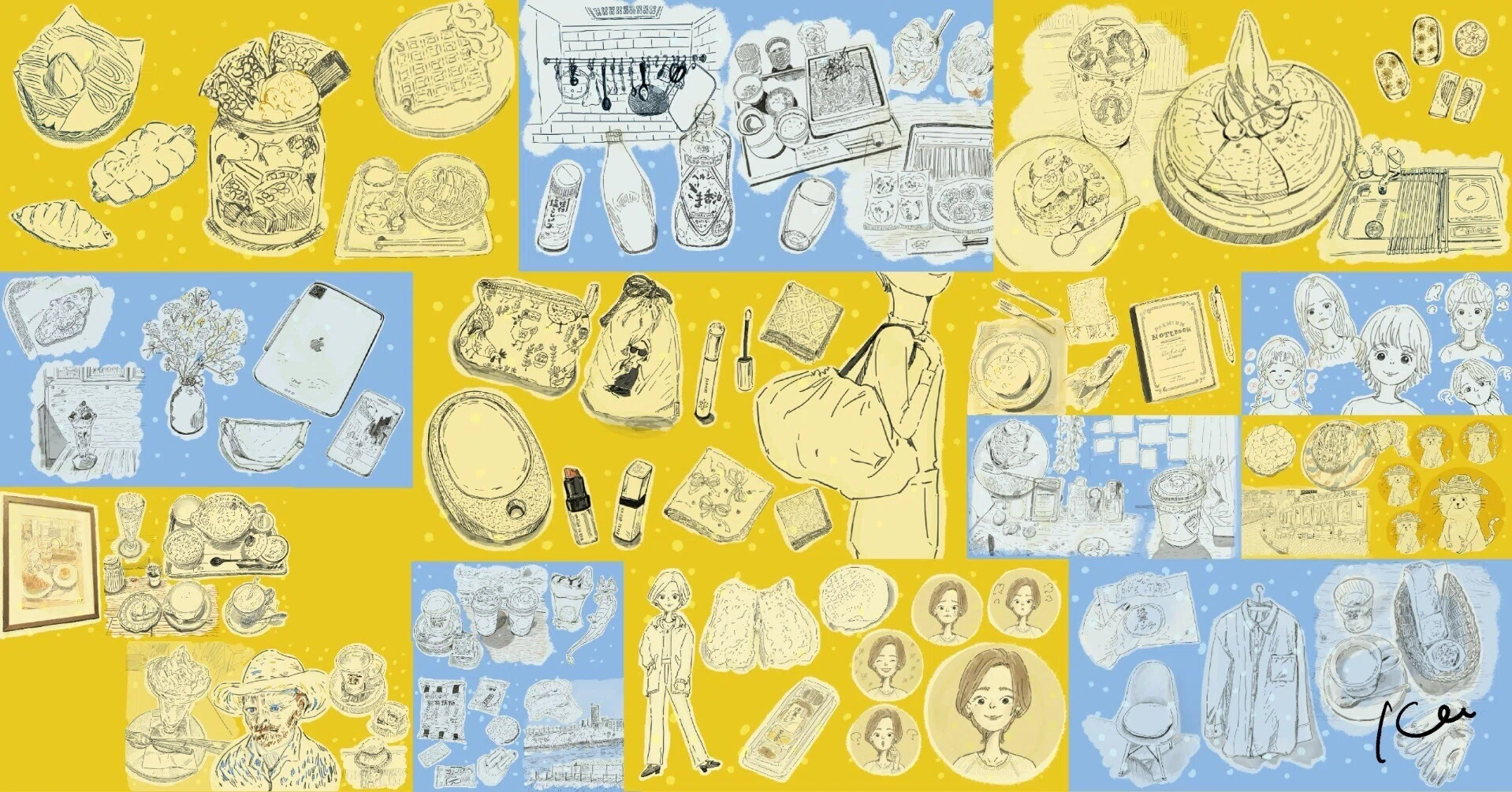 絵画 SNS SNSに毎日投稿したイラストまとめ⑭｜Kee🍌アオキケエ