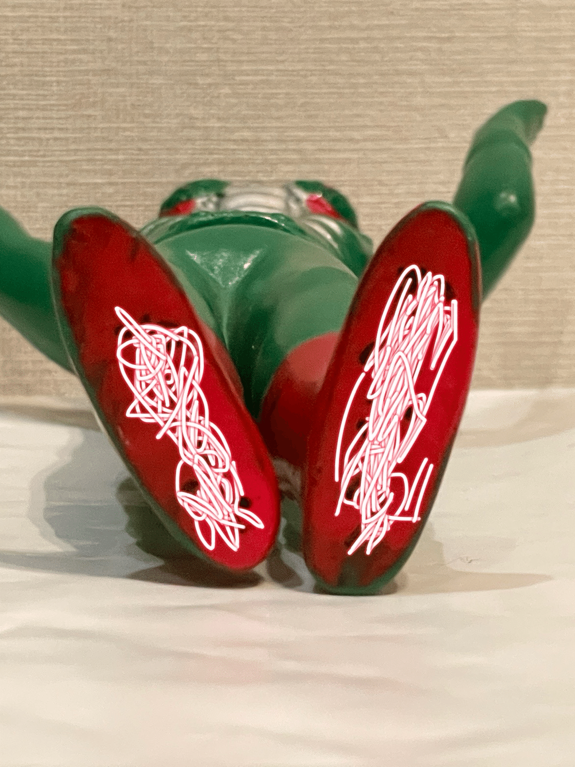 当時物仮面ライダーV3盆踊り贋作無版権 1973年肘曲がり