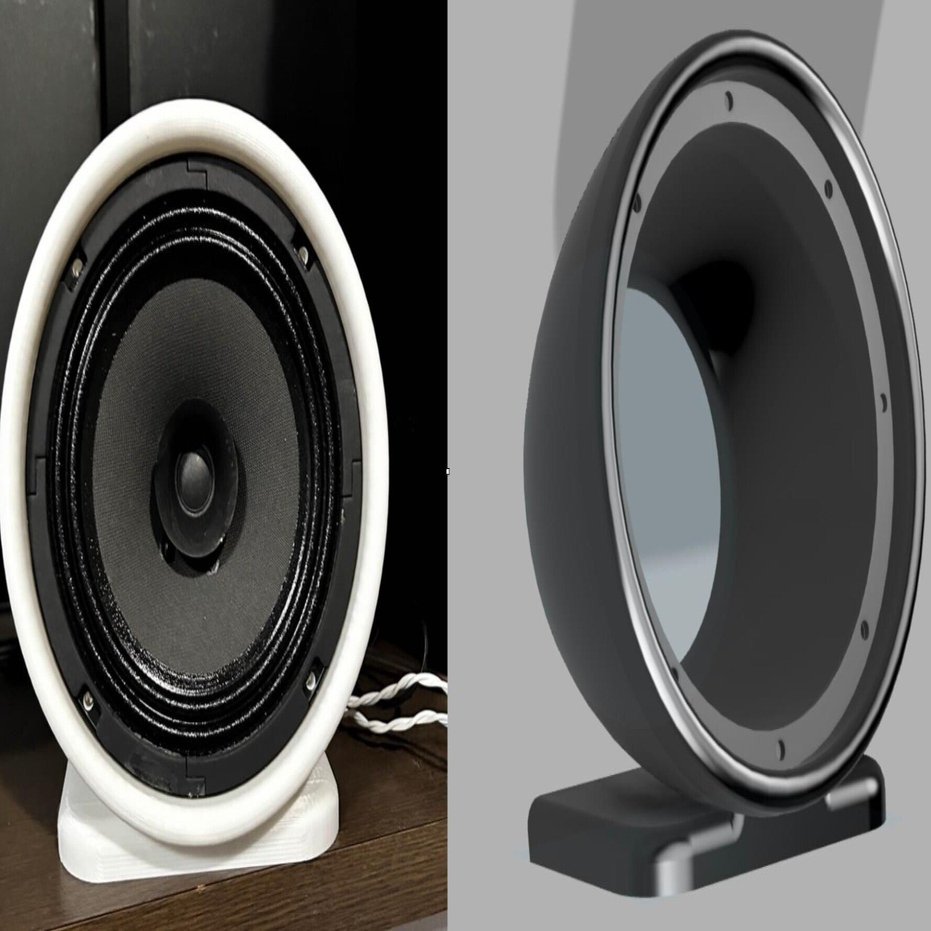 自作スピーカー　シェルスピーカー　うずまき オープンバッフルスピーカー その6｜Hiroto Takahashi