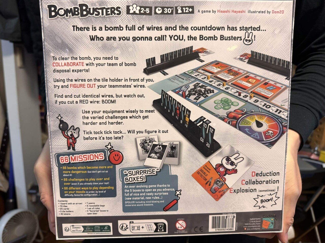 ボムスカッドの海外版「Bomb Busters」の作者サンプルが届きまし