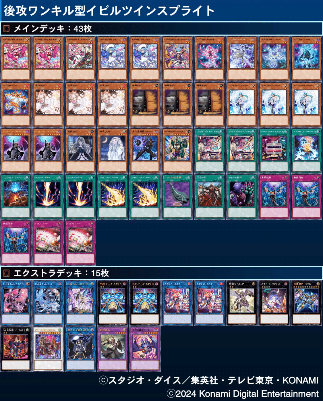 新規採用】遊戯王 Evil☆Twin（イビルツイン）スプライト 本格