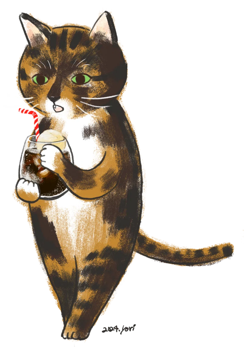 猫とコーヒー展2024 イラスト個展やります｜yoritomo