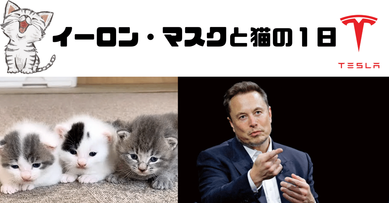 youtube動画紹介┃イーロン・マスクと猫の１日｜TOMOYA【IT&AI研究所】┃AIのビジネス活用法についての一次情報を発信。