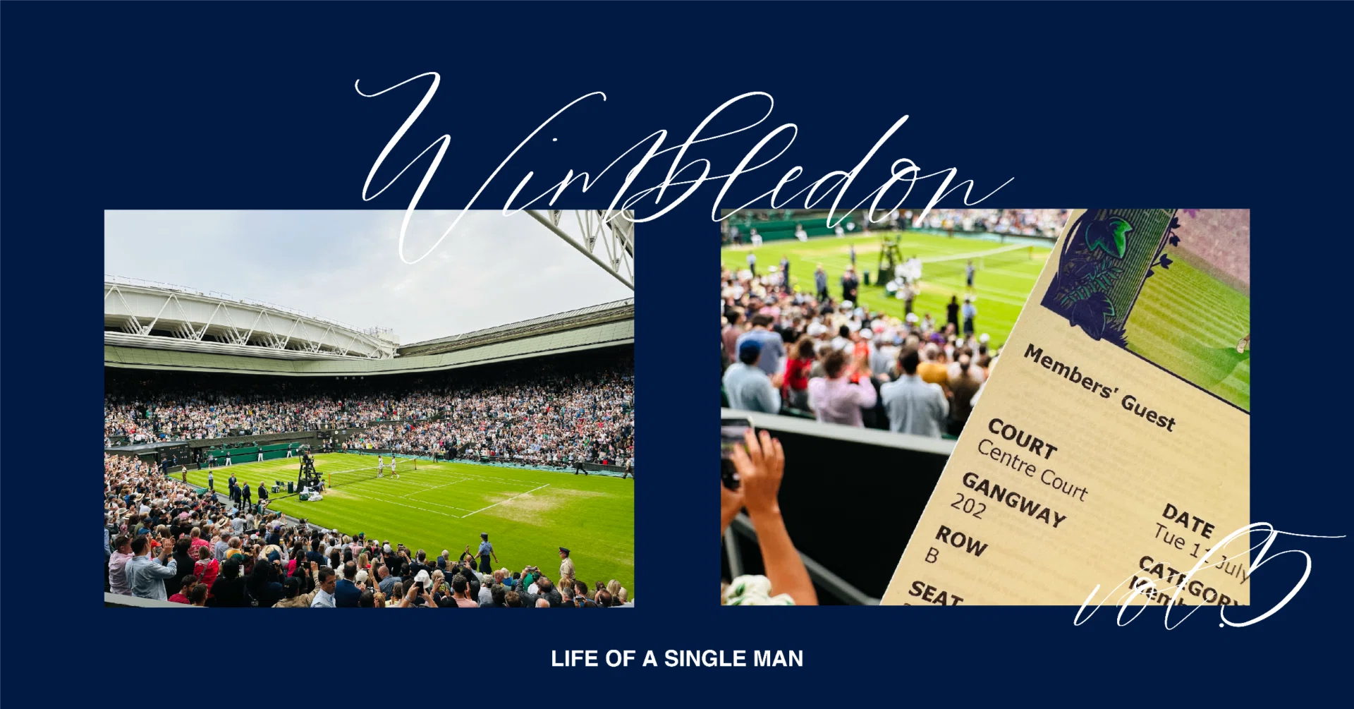 London Blog vol.5 ウィンブルドン選手権をセンターコートで観戦｜独身