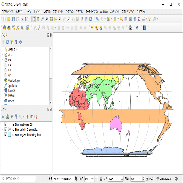 実習編 非専門家のためのqgis いろいろな図法の世界地図 はとば Note